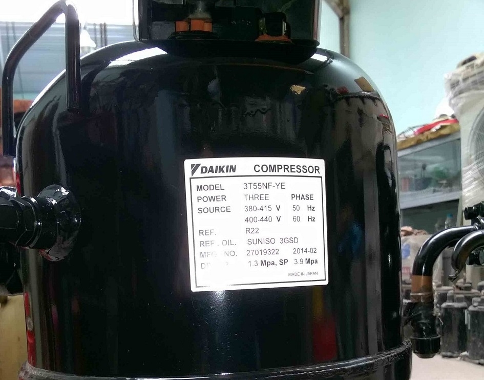 Máy nén 3t55nf-ye- Máy nén piston daikin